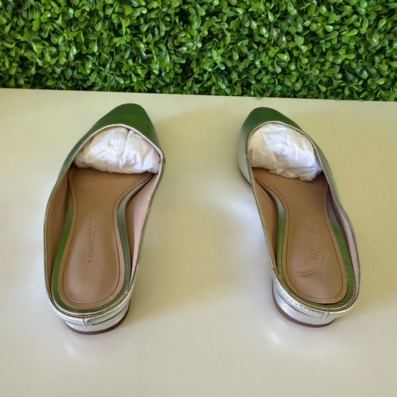 Banana Republic Metallic Silver Mules - Picture 7 of 8